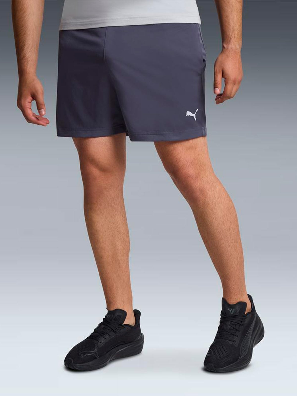 SHORT HOMBRE PUMA GRIS WOVEN - 3