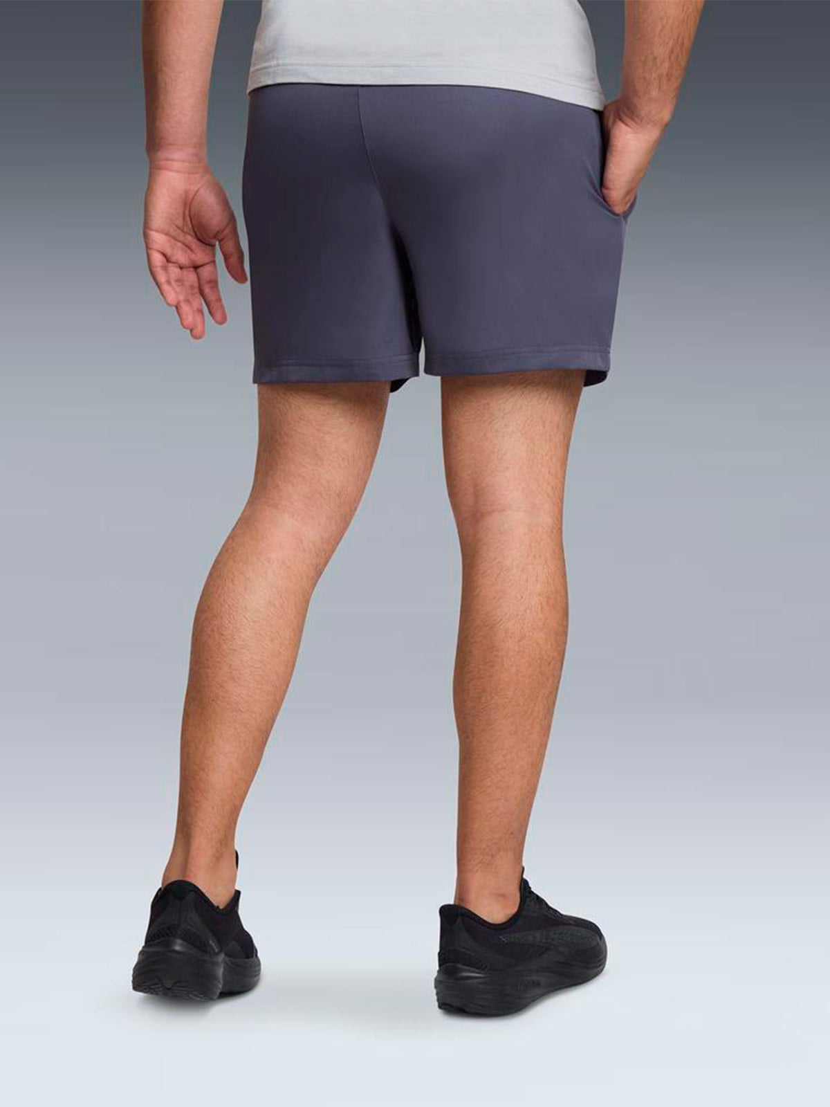 SHORT HOMBRE PUMA GRIS WOVEN - 4