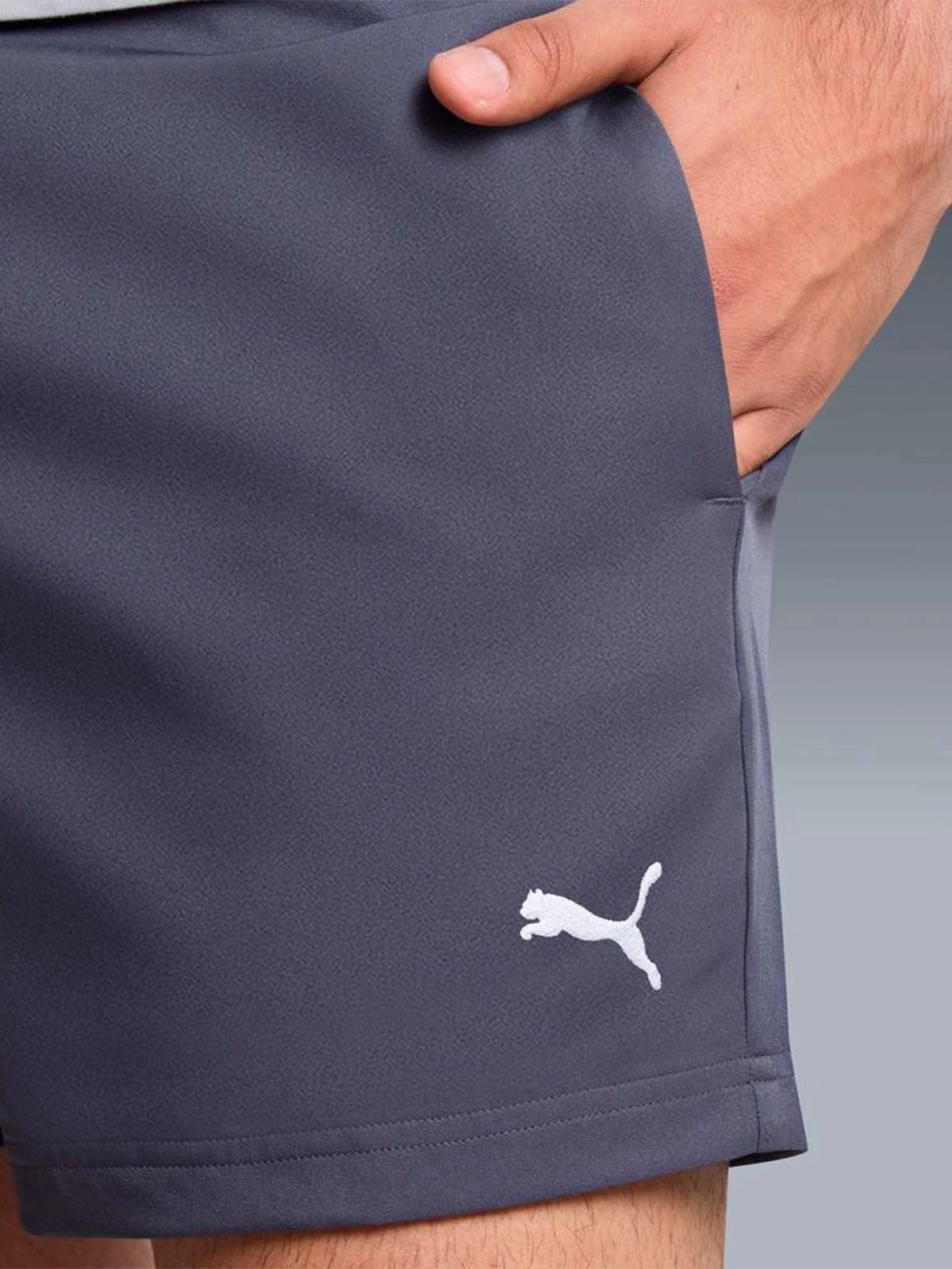 SHORT HOMBRE PUMA GRIS WOVEN - 5