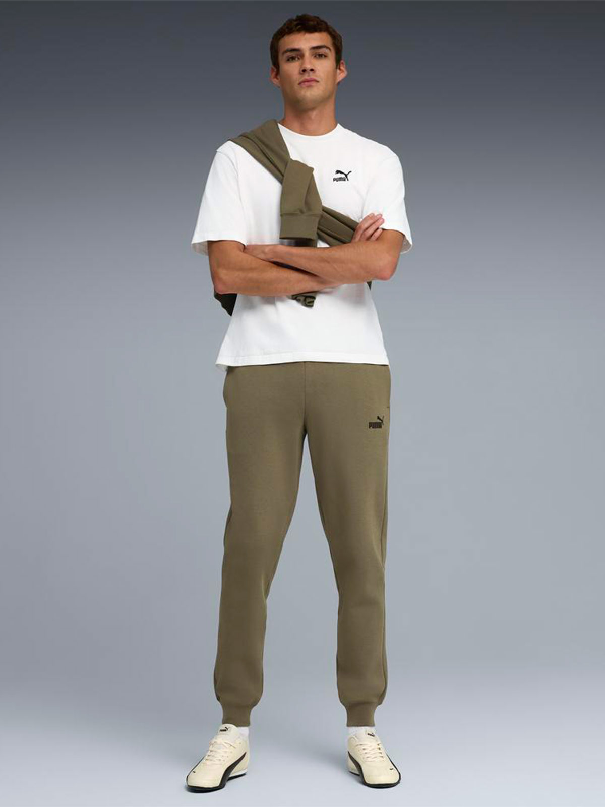 PANTALÓN BUZO HOMBRE PUMA VERDE - 5