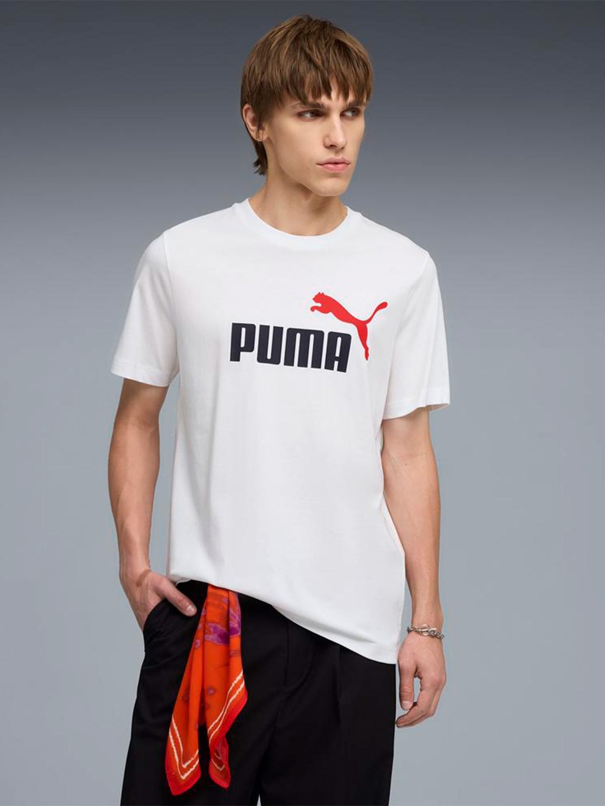 POLO HOMBRE PUMA BLANCO LOGO TEE - 3