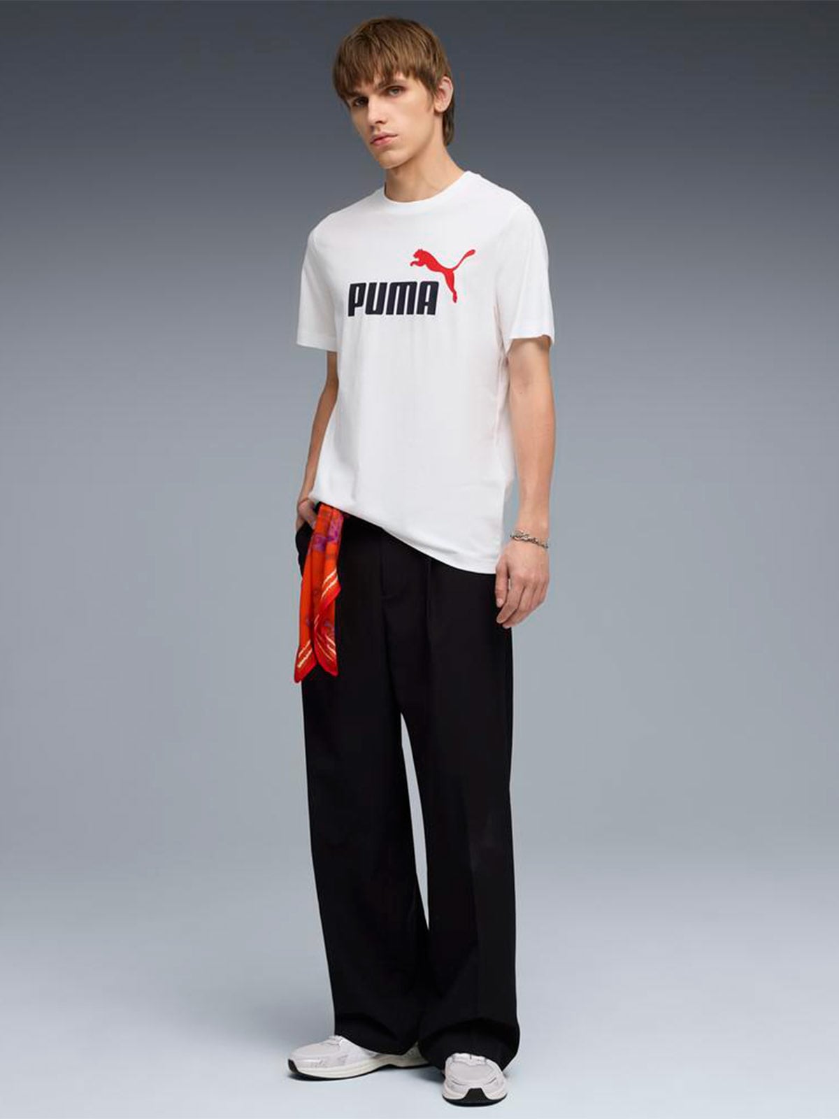 POLO HOMBRE PUMA BLANCO LOGO TEE - 5