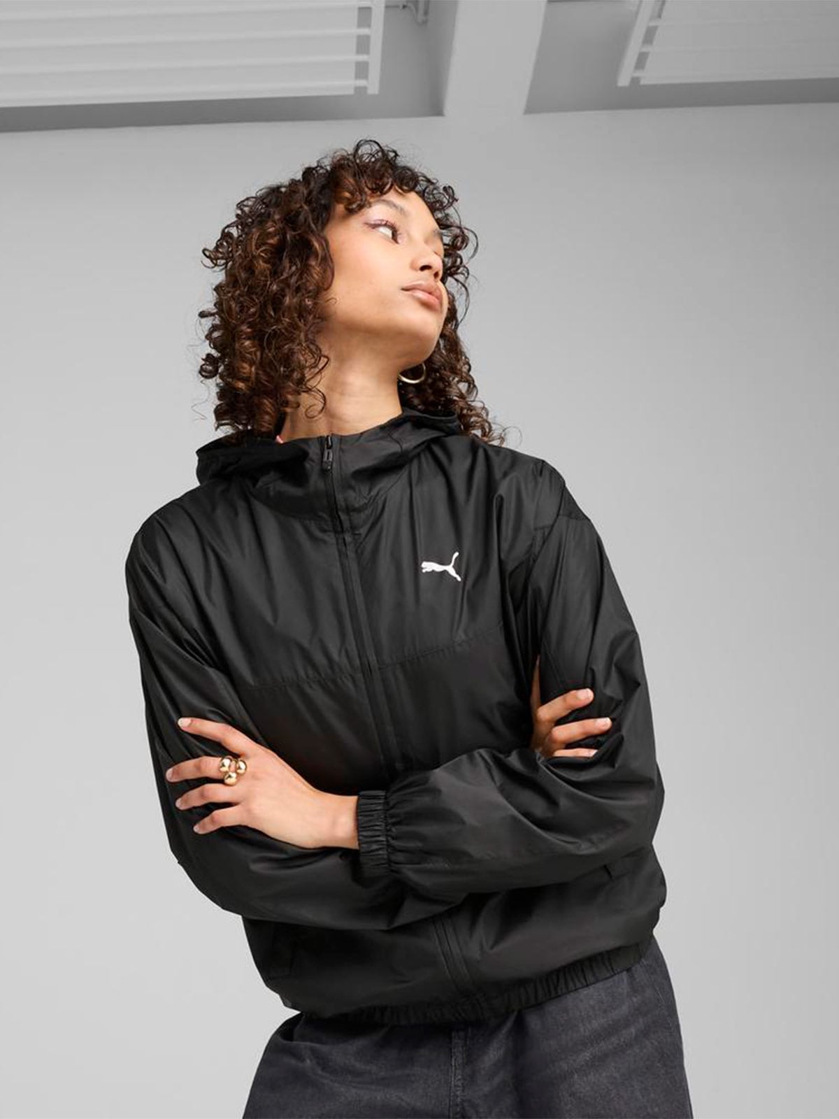 CORTAVIENTO MUJER PUMA NEGRO RELAXED WINDBREAKER - 3