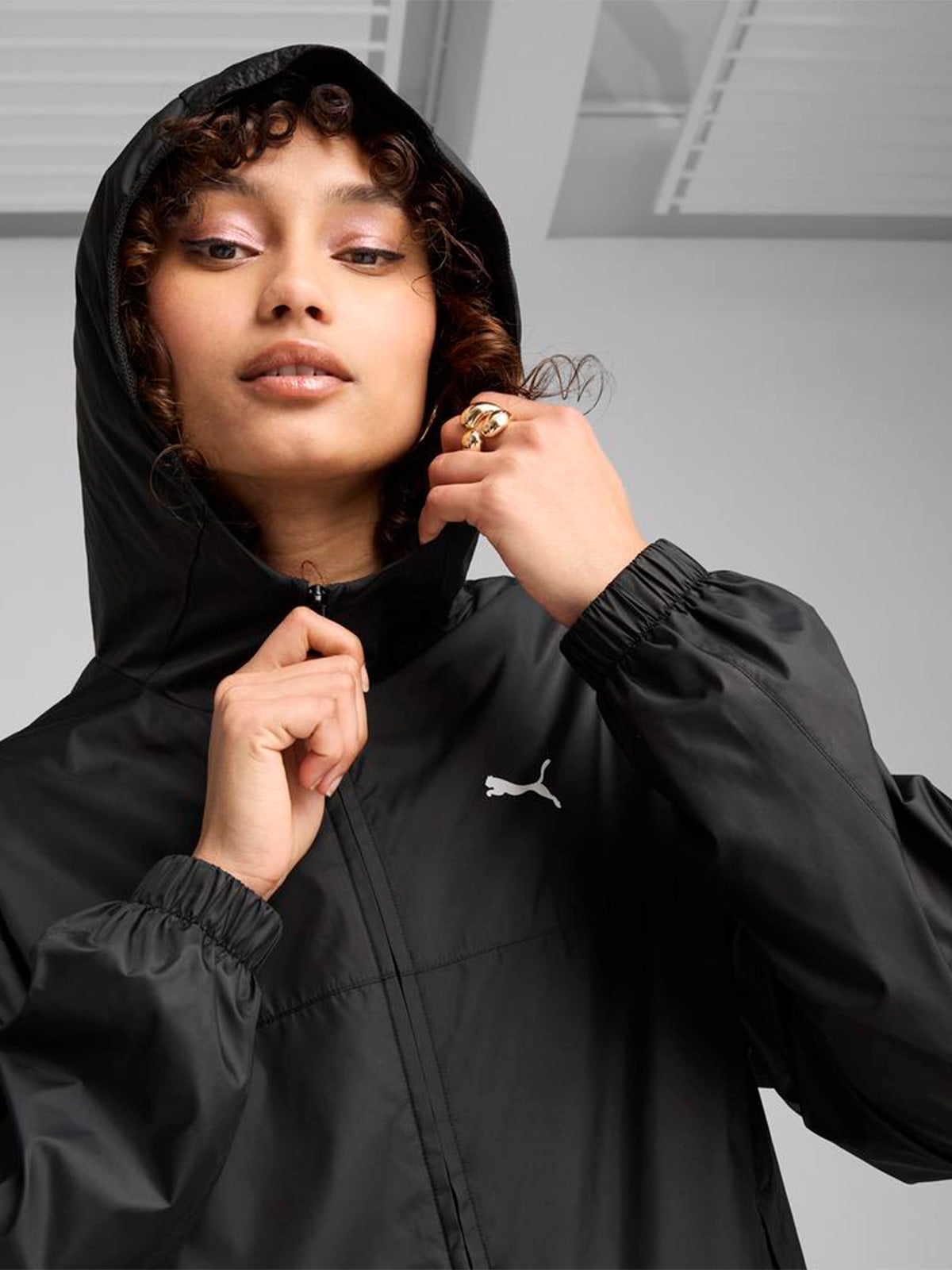 CORTAVIENTO MUJER PUMA NEGRO RELAXED WINDBREAKER - 7