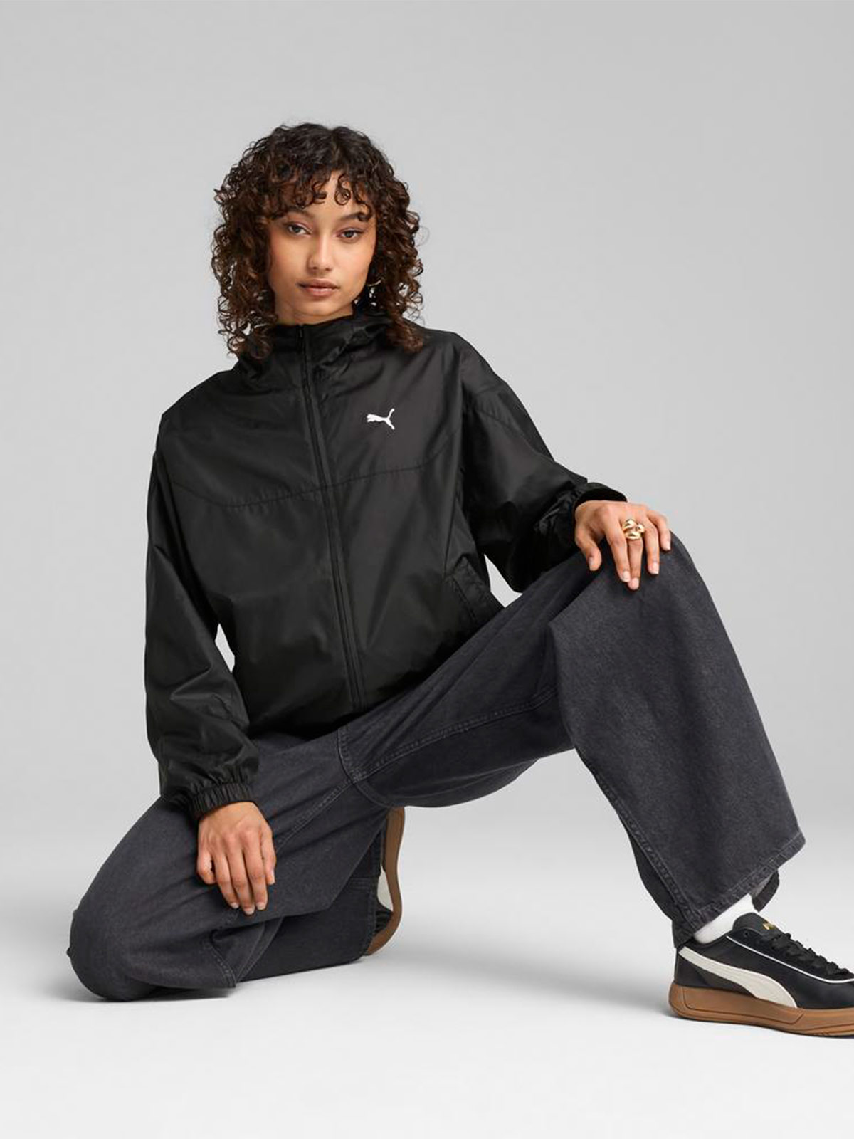 CORTAVIENTO MUJER PUMA NEGRO RELAXED WINDBREAKER - 5