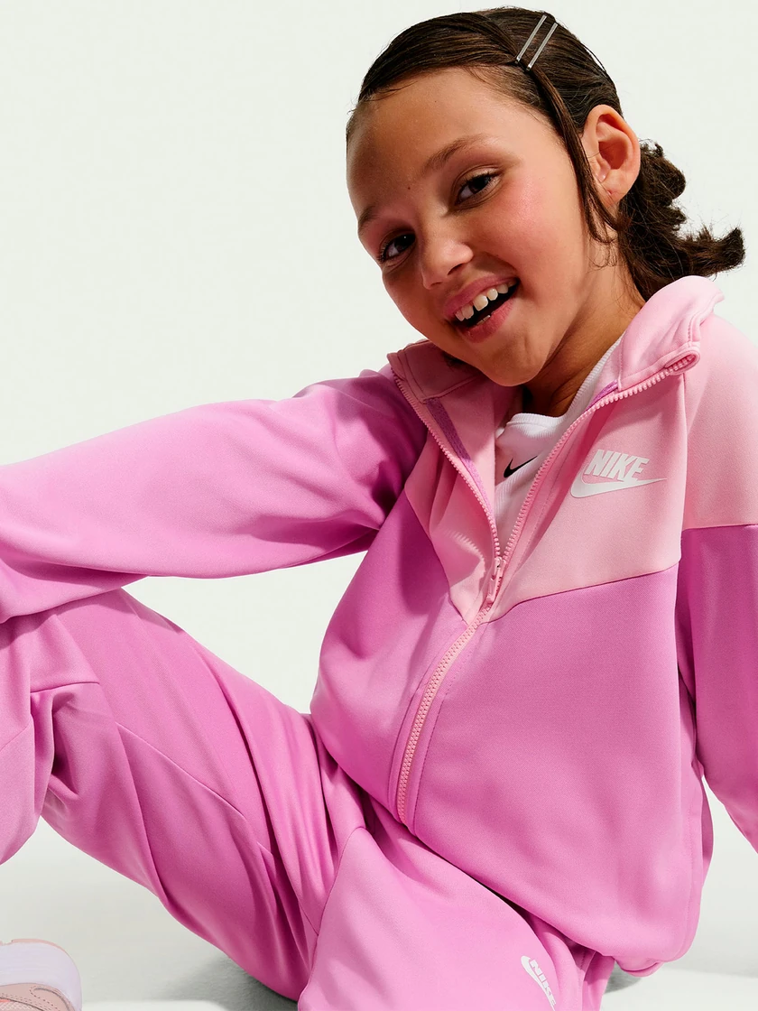 CONJUNTO BUZO NIÑA NIKE ROSADO - 5