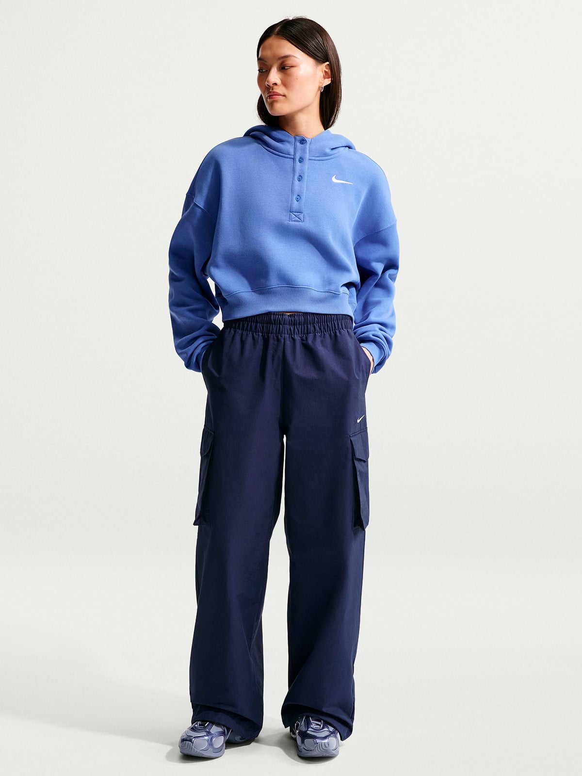 POLERA DEPORTIVA MUJER NIKE AZUL - 2