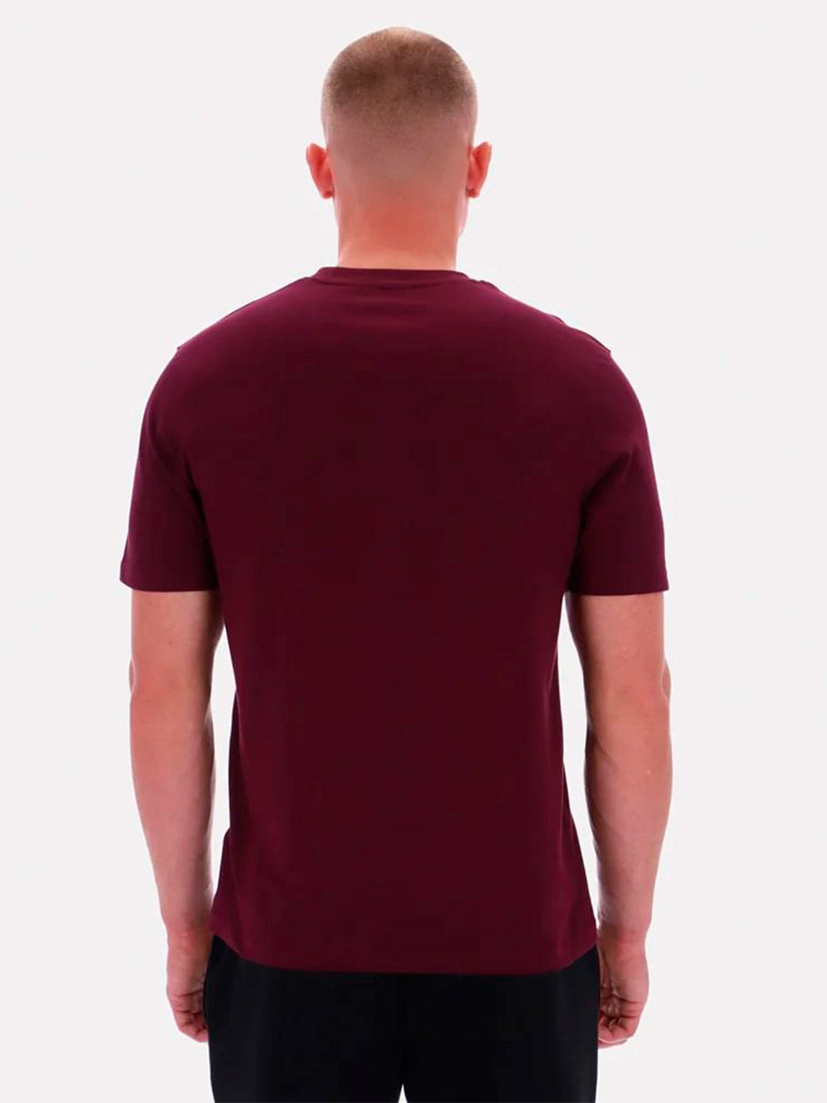 POLO DEPORTIVO MANGA CORTA HOMBRE REEBOK GUINDA - 2