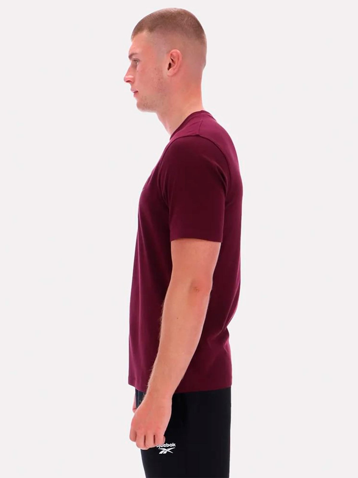 POLO DEPORTIVO MANGA CORTA HOMBRE REEBOK GUINDA - 3
