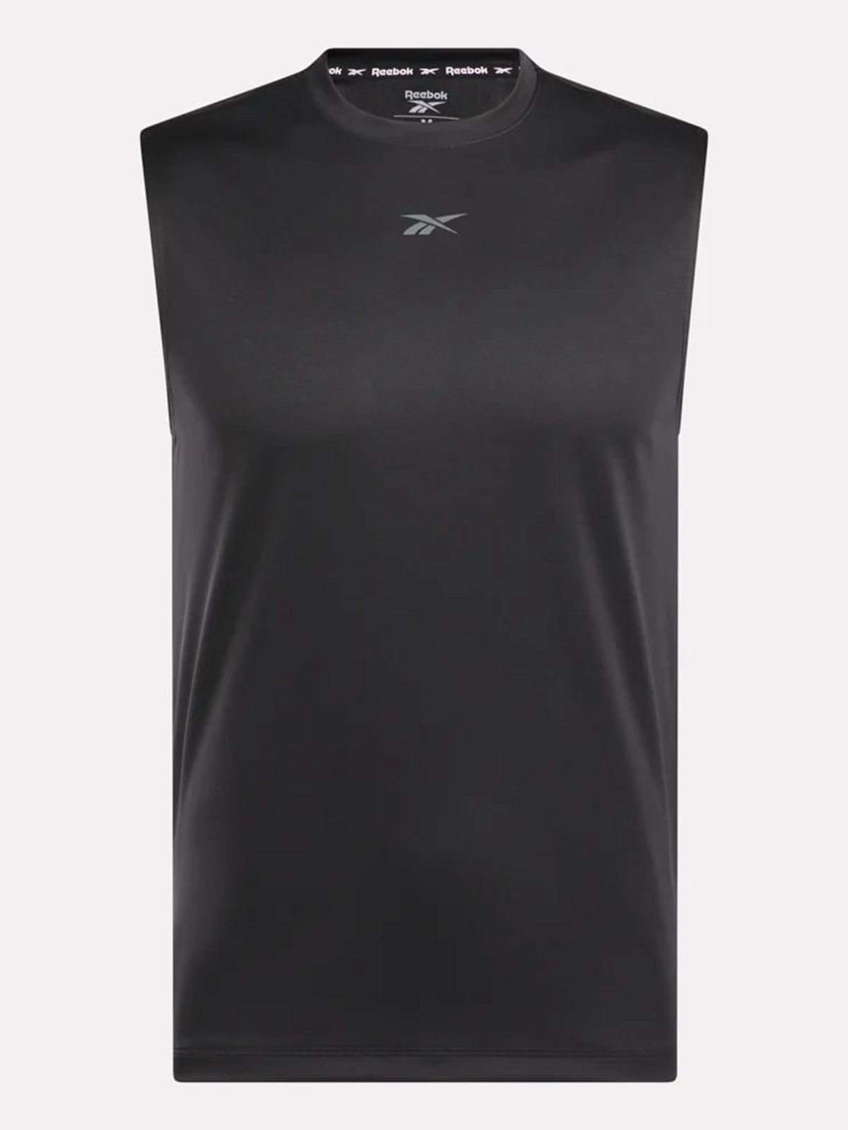 POLO DEPORTIVO SIN MANGAS HOMBRE REEBOK NEGRO ID TRAIN - 4