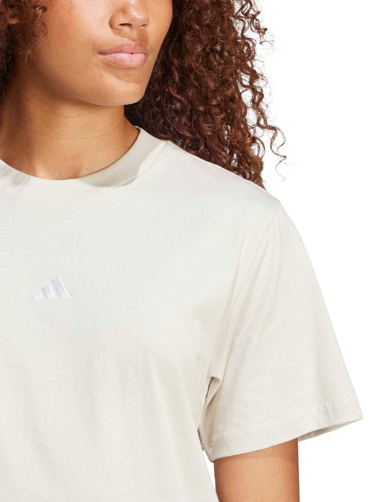 POLO MUJER ADIDAS BEIGE ESSENTIALS - 3