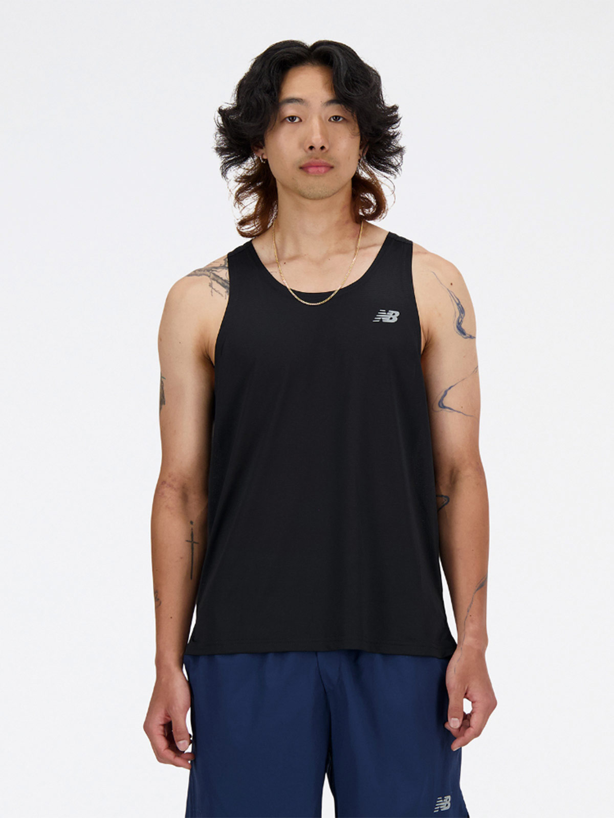 POLO HOMBRE NEW BALANCE NEGRO TANK - 1