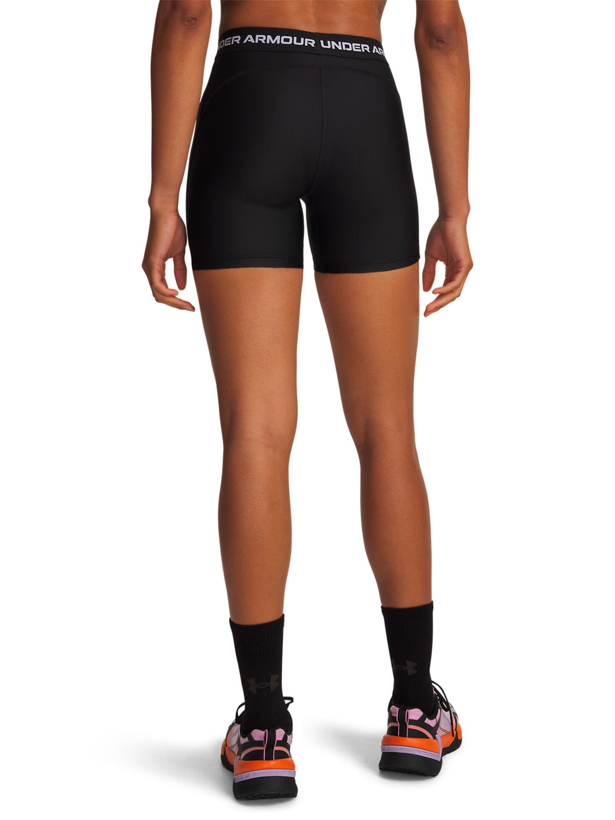 SHORT DEPORTIVO MUJER UNDER ARMOUR NEGRO HEATGEAR MIDDY - 2