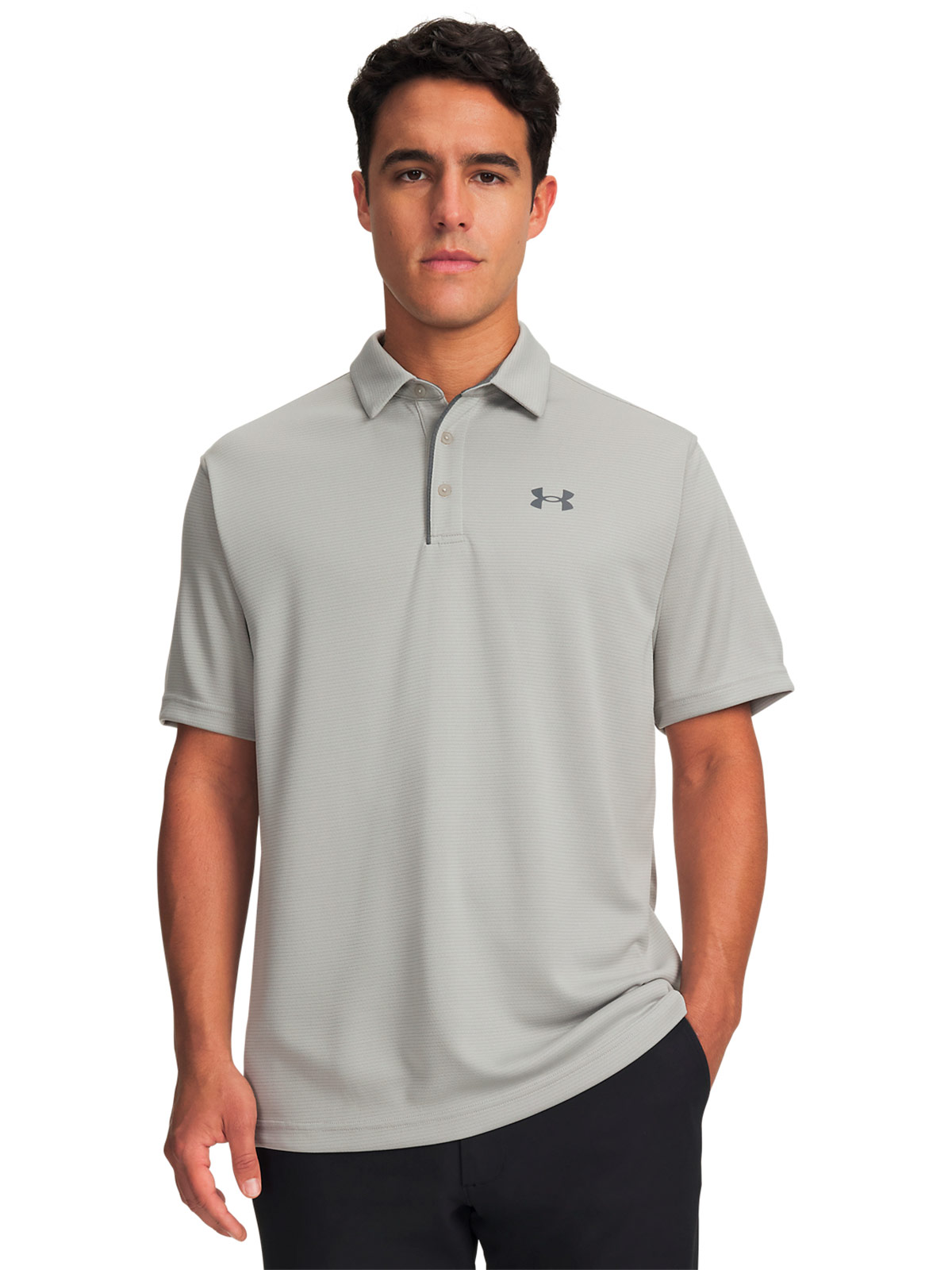 POLO DEPORTIVO HOMBRE UNDER ARMOUR GRIS TECH POLO - 1