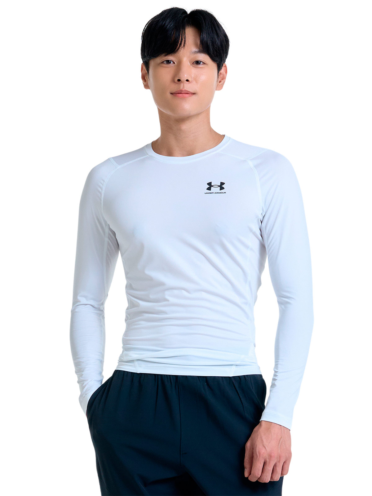 POLO MANGA LARGA HOMBRE UNDER ARMOUR BLANCO - 1