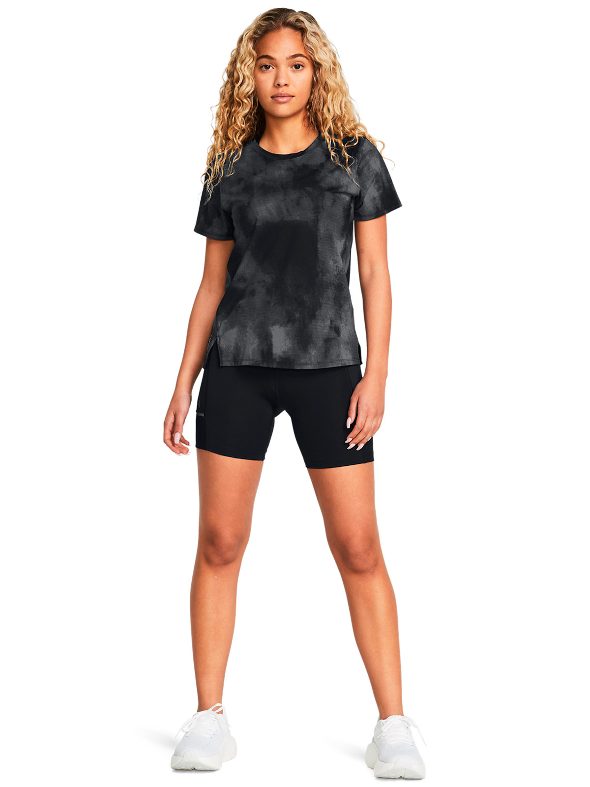 SHORT DEPORTIVO MUJER UNDER ARMOUR NEGRO LAUNCH HALF - 4
