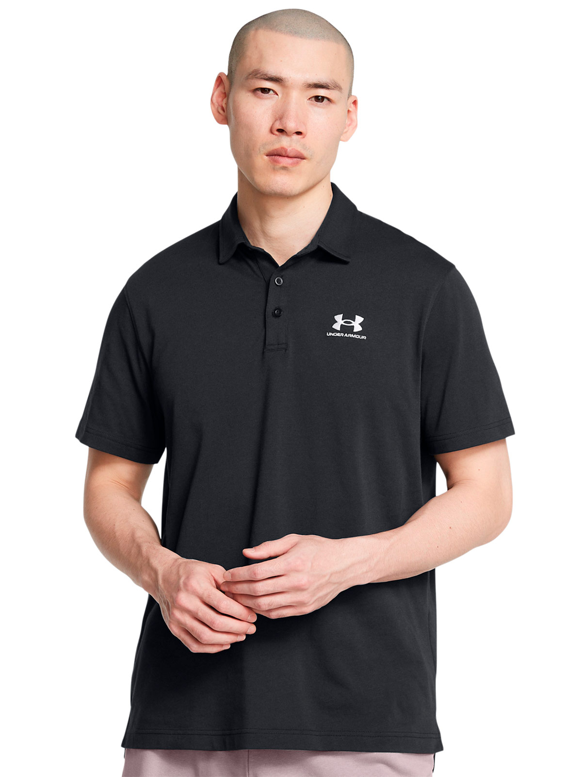 POLO HOMBRE UNDER ARMOUR NEGRO ICON - 1