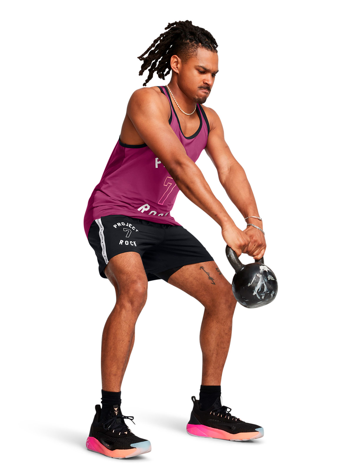 BERMUDA HOMBRE UNDER ARMOUR NEGRO PROJECT ROCK - 4