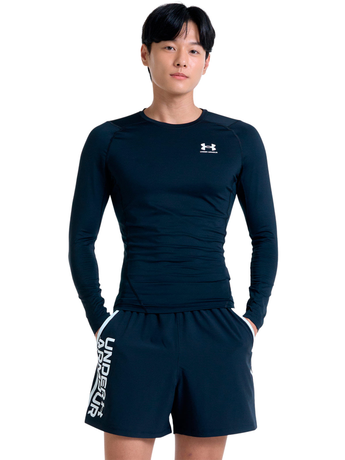 POLO MANGA LARGA HOMBRE UNDER ARMOUR NEGRO - 1