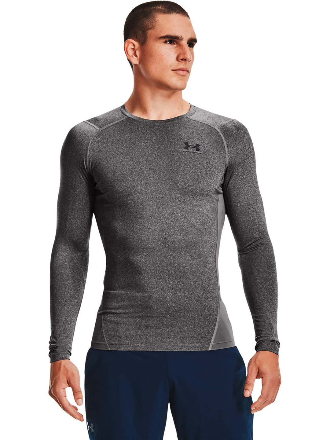 POLO MANGA LARGA HOMBRE UNDER ARMOUR GRIS - 1