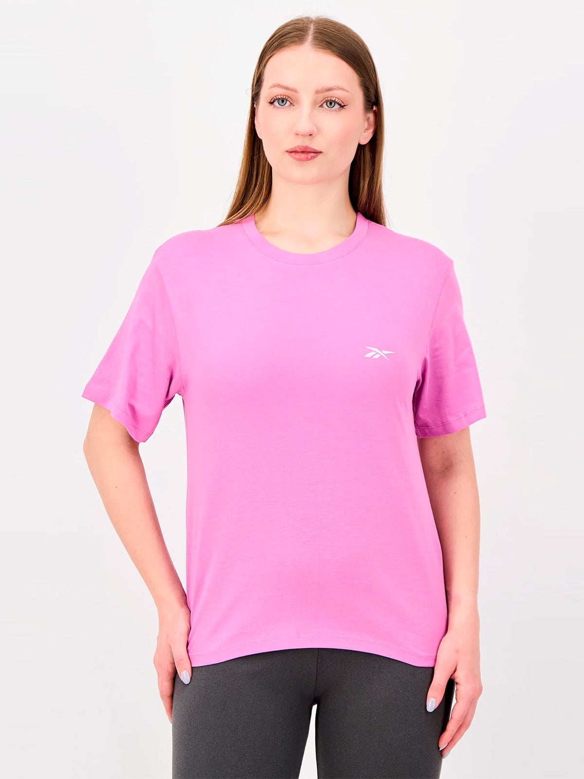 POLO ALGODÓN MUJER REEBOK LILA SMALL LOGO - 1
