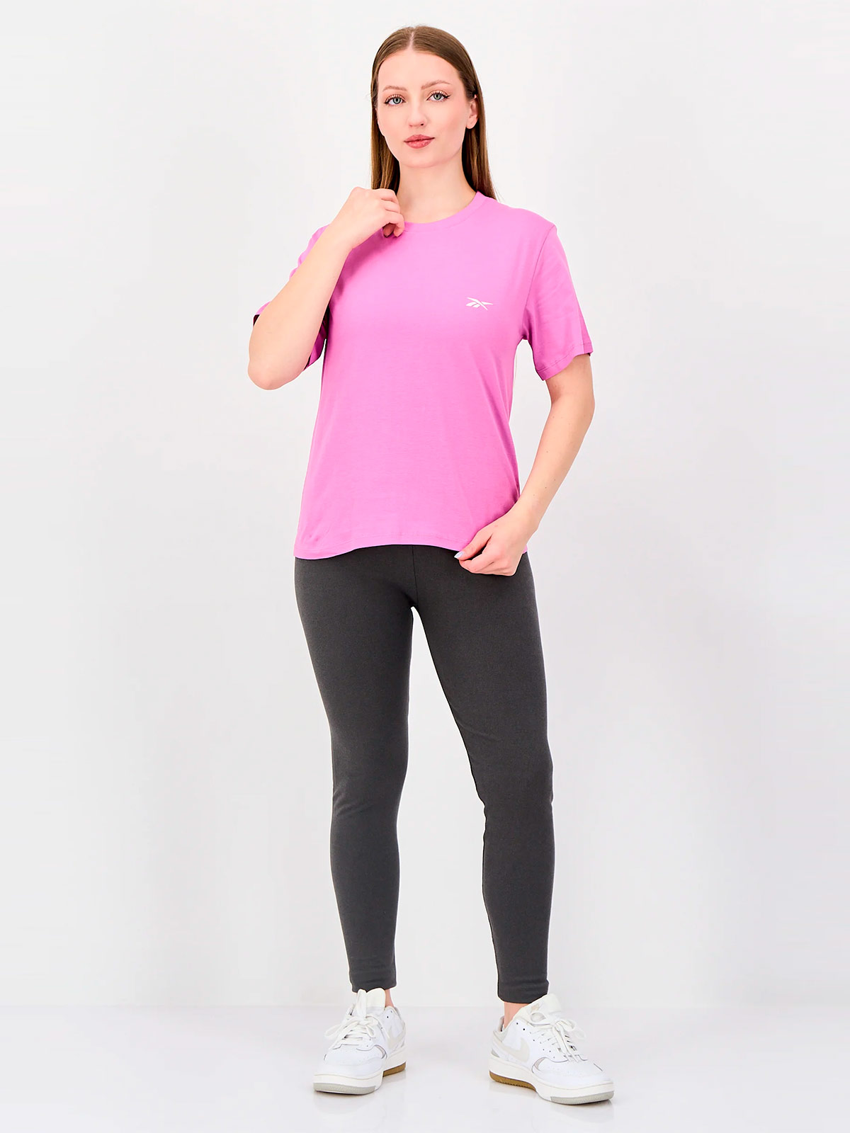 POLO ALGODÓN MUJER REEBOK LILA SMALL LOGO - 4