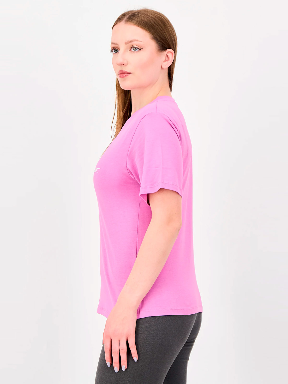 POLO ALGODÓN MUJER REEBOK LILA SMALL LOGO - 2