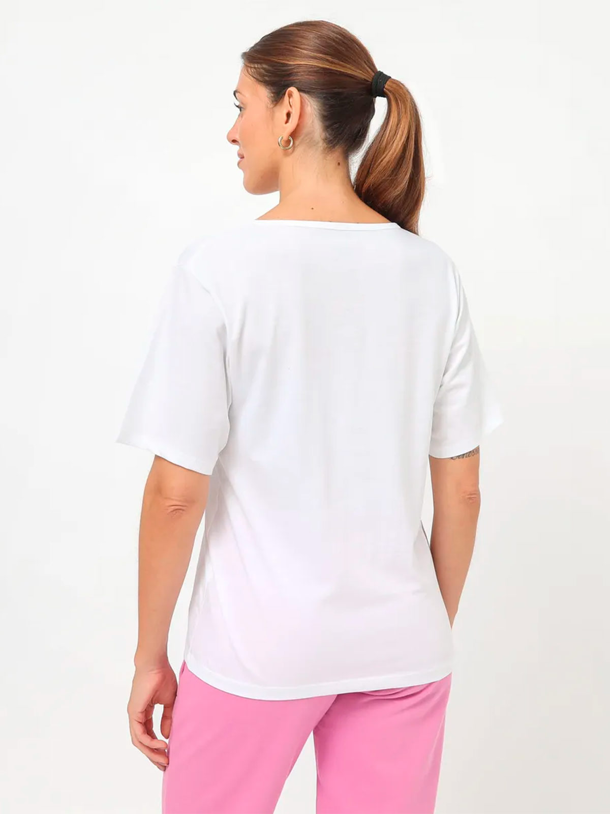 POLO ALGODÓN MUJER REEBOK BLANCO MID CHEST - 2