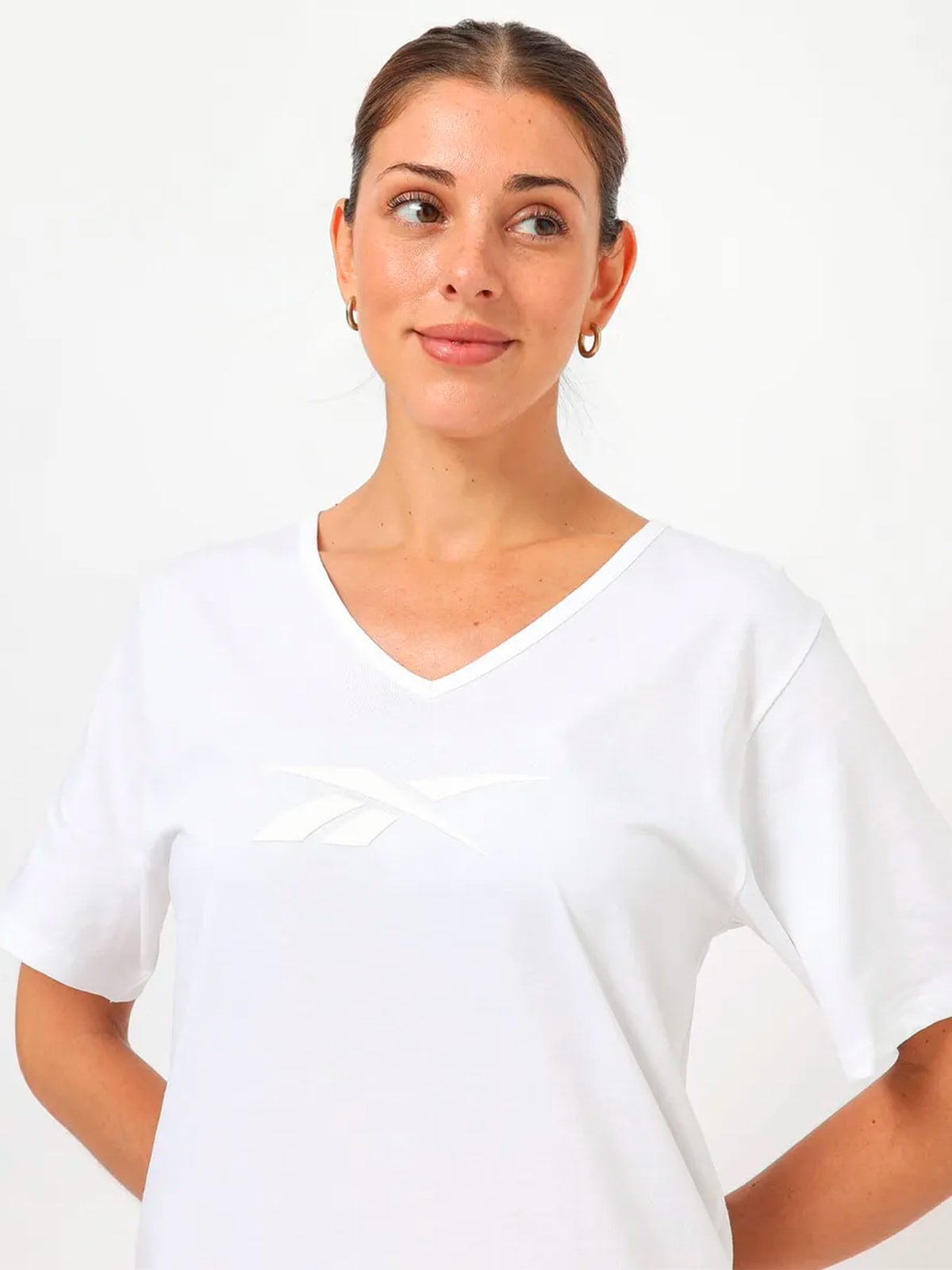 POLO ALGODÓN MUJER REEBOK BLANCO MID CHEST - 3