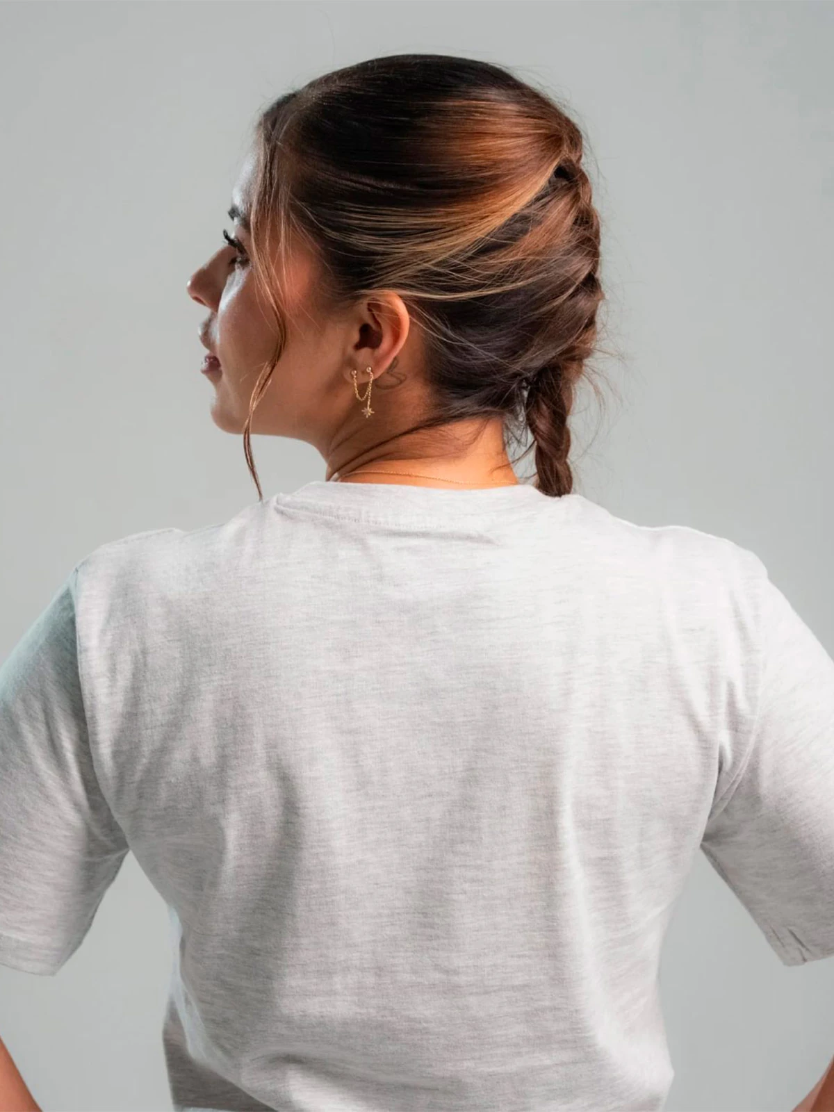 POLO ALGODÓN MUJER REEBOK GRIS SMALL LOGO - 3