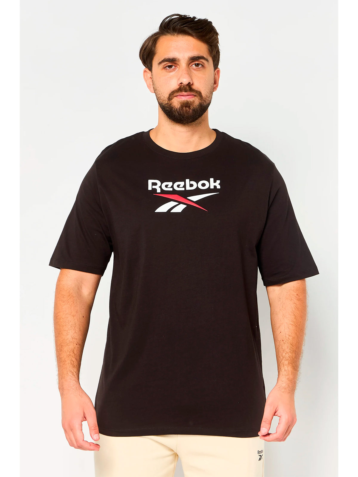 POLO ALGODÓN HOMBRE REEBOK NEGRO MID STACK - 2