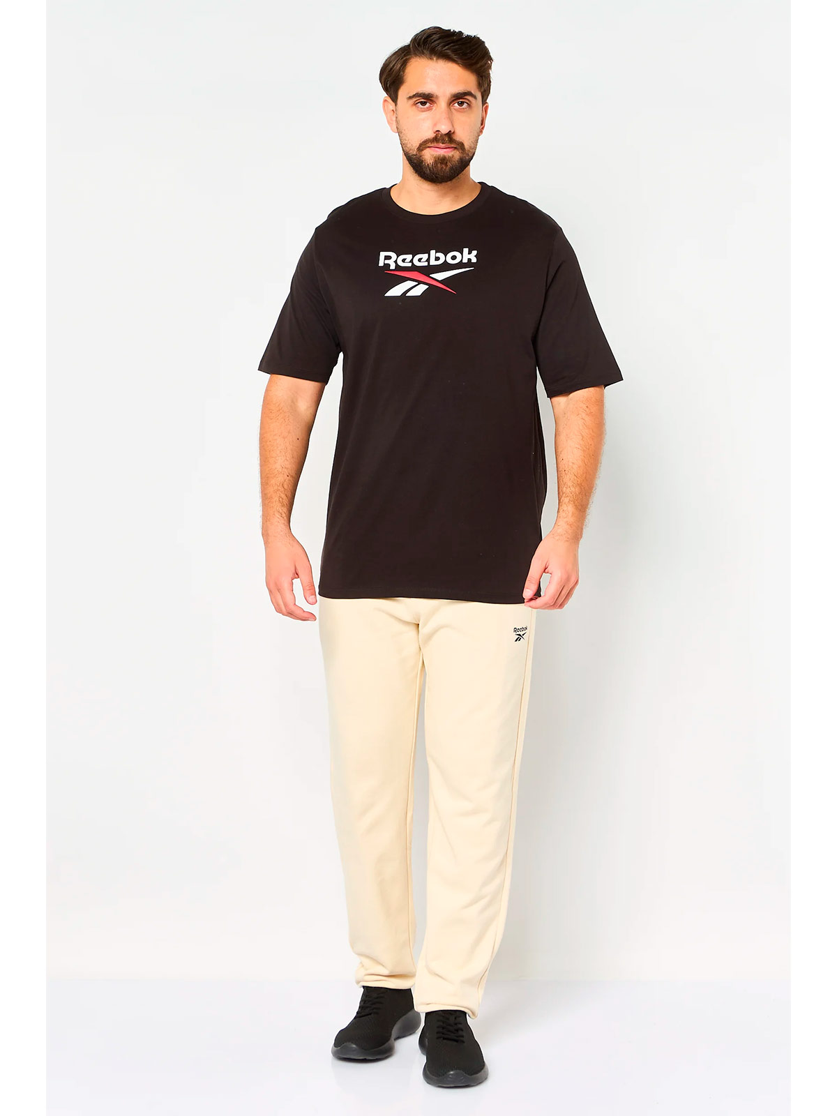 POLO ALGODÓN HOMBRE REEBOK NEGRO MID STACK - 4