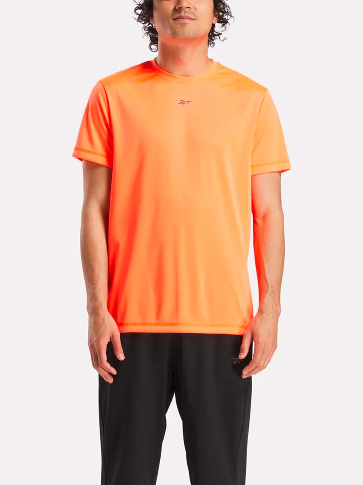 POLO DEPORTIVO HOMBRE REEBOK NARANJA TRAIN SS TECH - 1
