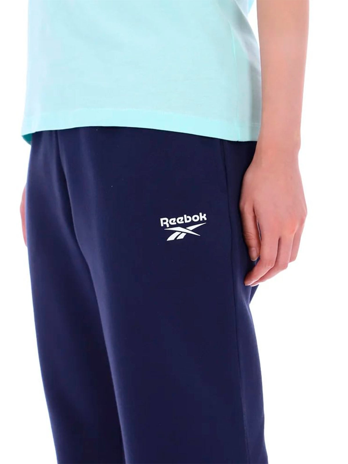 PANTALÓN BUZO MUJER REEBOK AZUL ERIKA CUFFED JOGGER - 4
