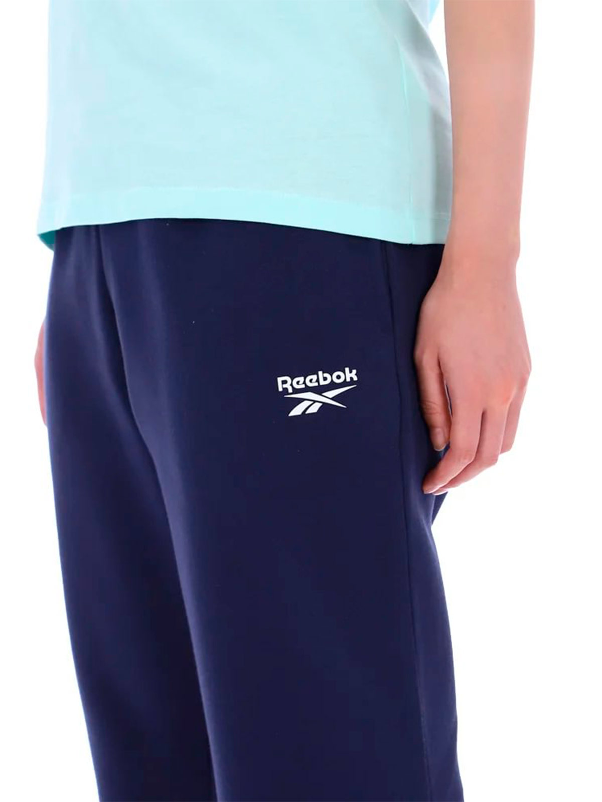 PANTALÓN BUZO MUJER REEBOK AZUL ERIKA CUFFED JOGGER - 4