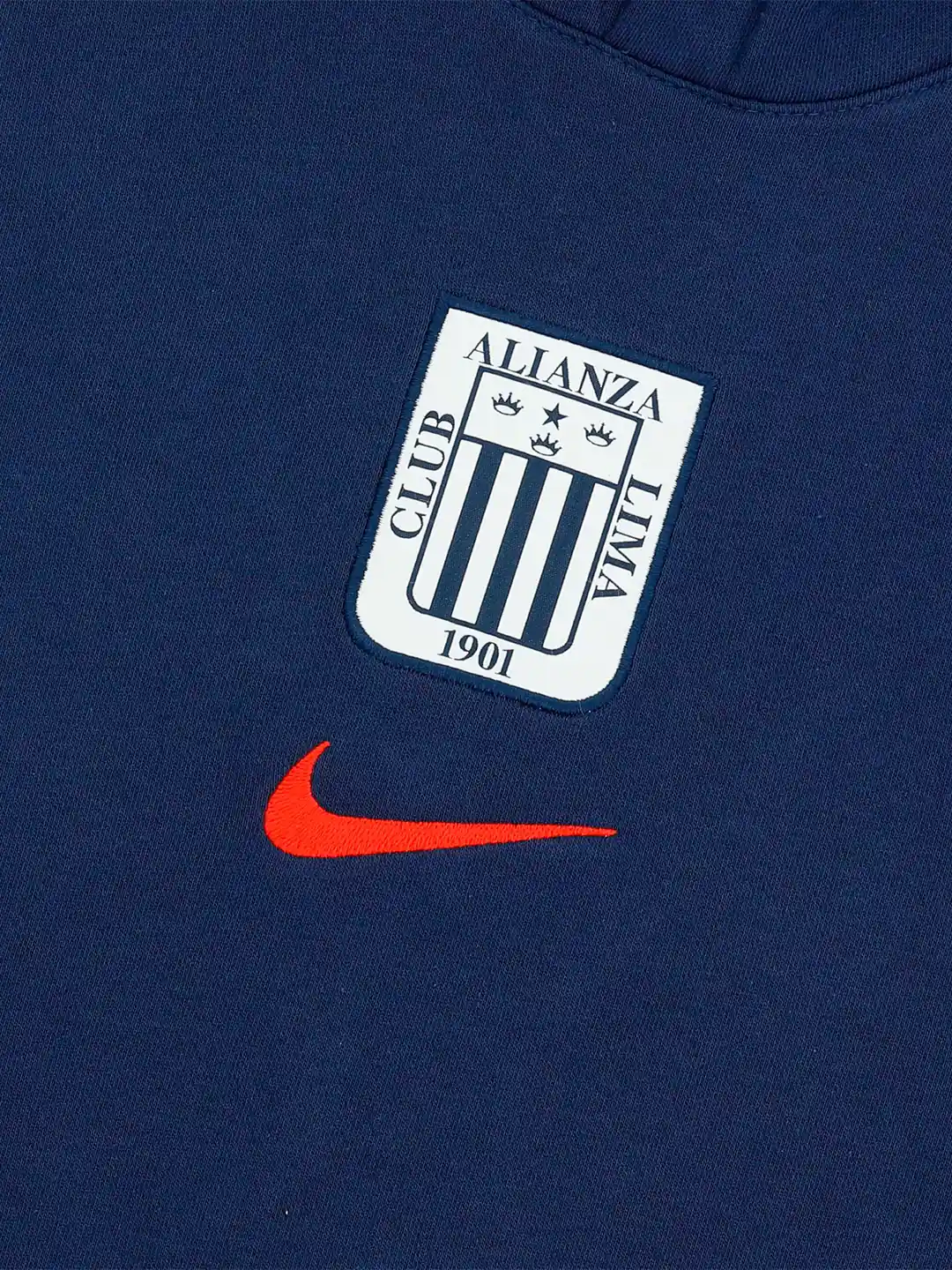 POLERA HOMBRE NIKE AZUL CLUB HOODIE - 5