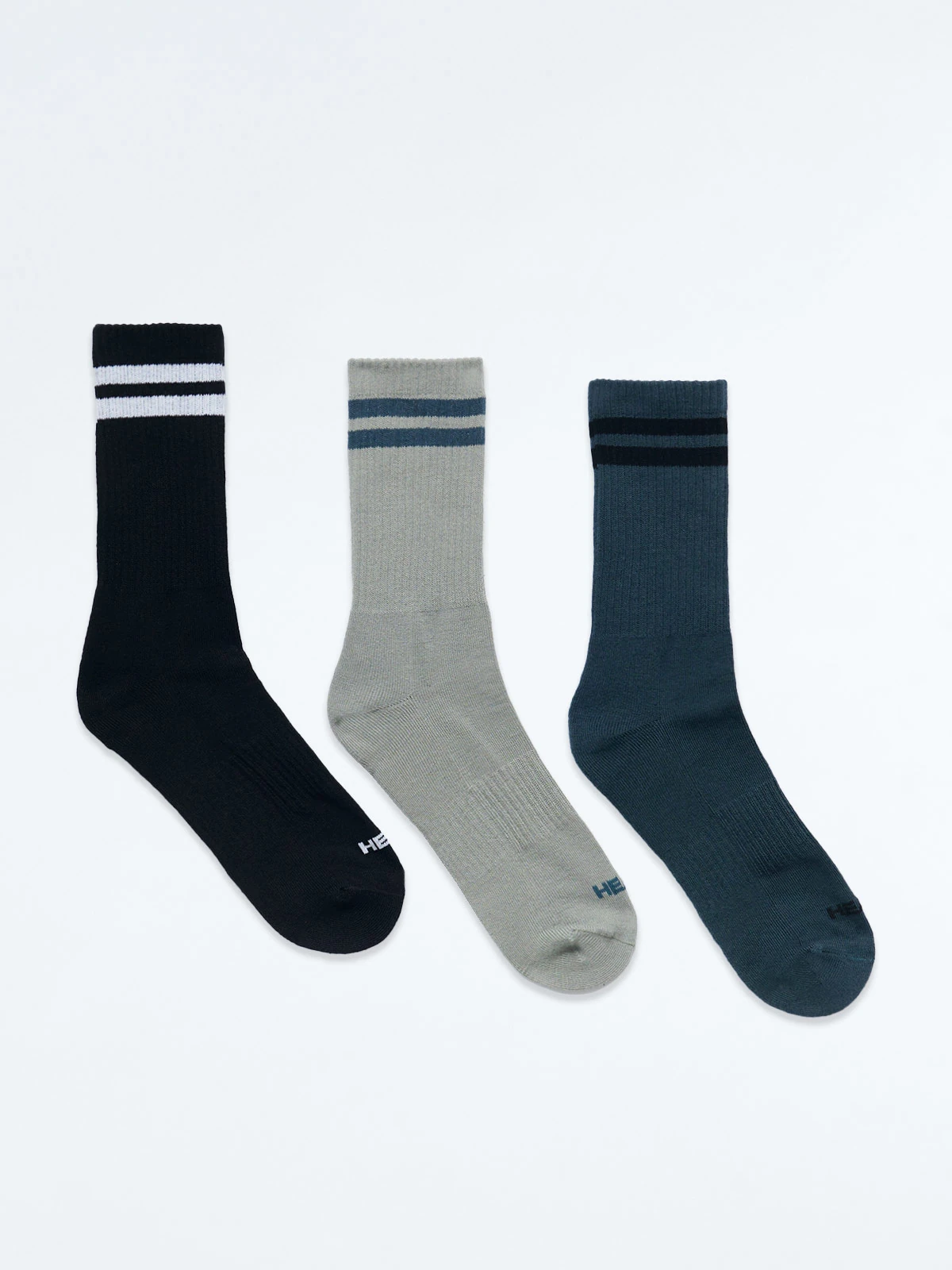 PACK X2 MEDIAS HOMBRE HEAD BLANCO PERFORMANCE CREW - 1