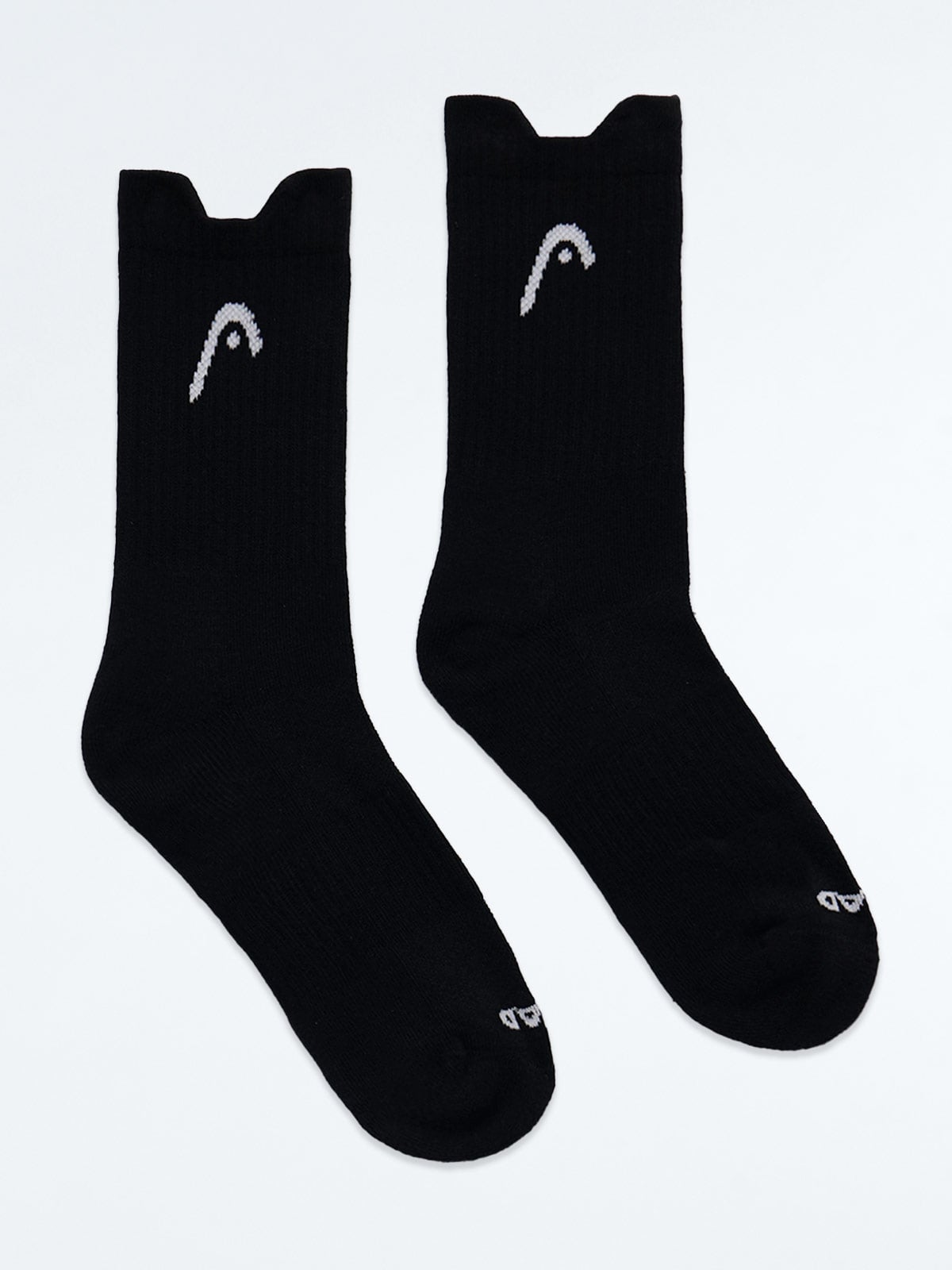 PACK X2 MEDIAS MUJER HEAD NEGRO PERFORMANCE CREW - 1