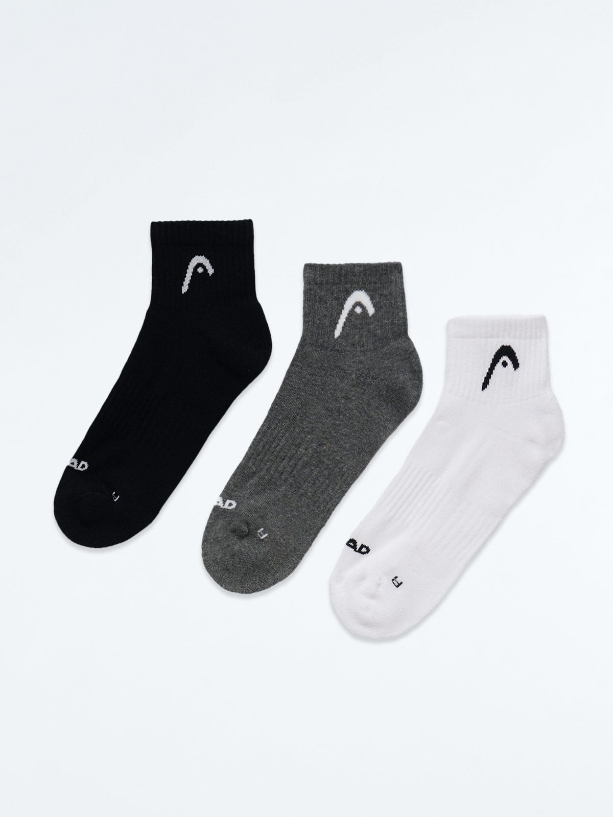 PACK X3 MEDIA TOBILLERA HOMBRE HEAD CELESTE SPORT - 2