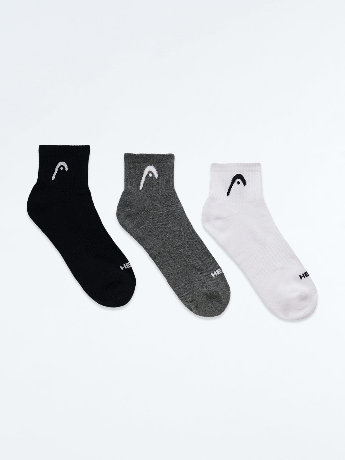 PACK X3 MEDIA TOBILLERA HOMBRE HEAD CELESTE SPORT - 1