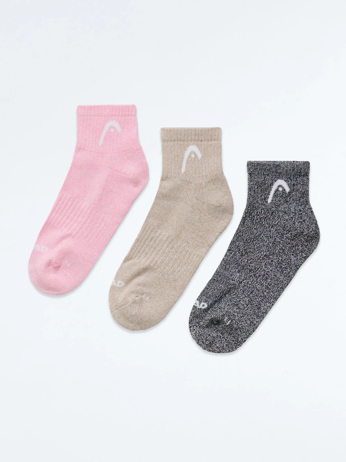 PACK X3 MEDIA TOBILLERA MUJER HEAD NEGRO SPORT - 2