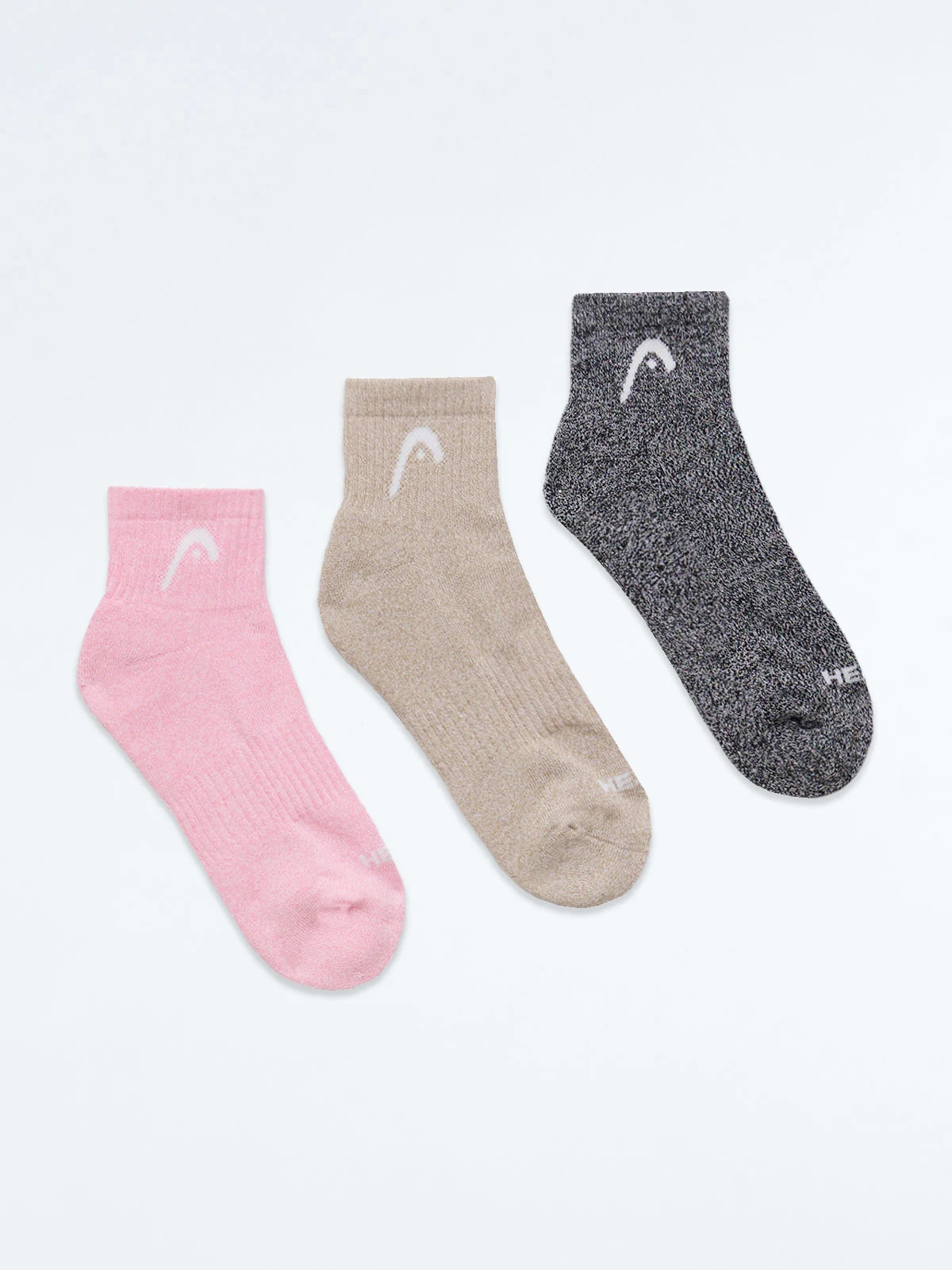 PACK X3 MEDIA TOBILLERA MUJER HEAD NEGRO SPORT - 1