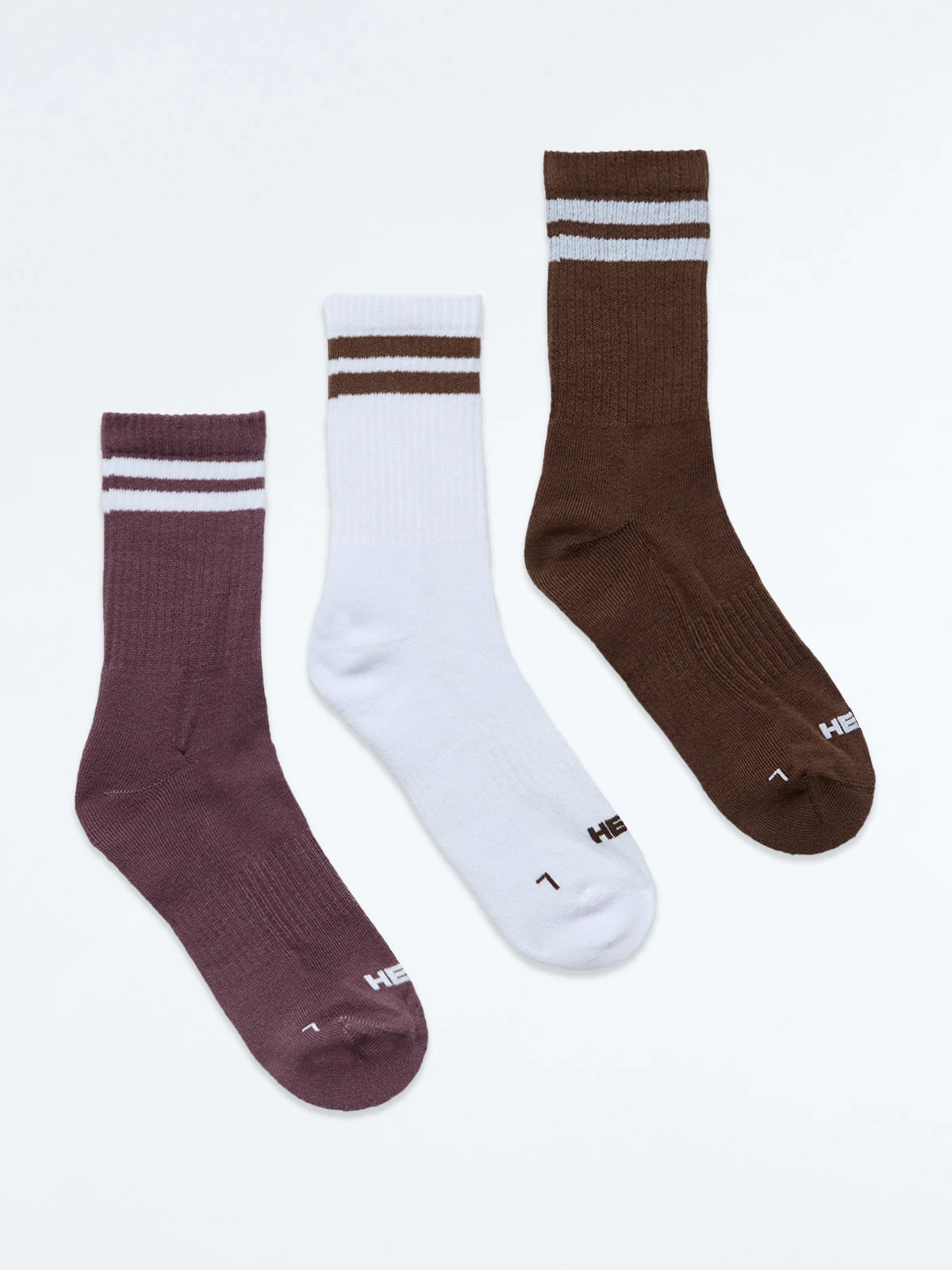 PACK X3 MEDIAS HOMBRE HEAD MULTICOLOR STRIPE CREW - 1