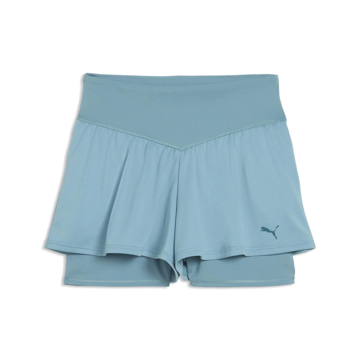 SHORT MUJER PUMA SHAPE FLOWY CELESTE - 1