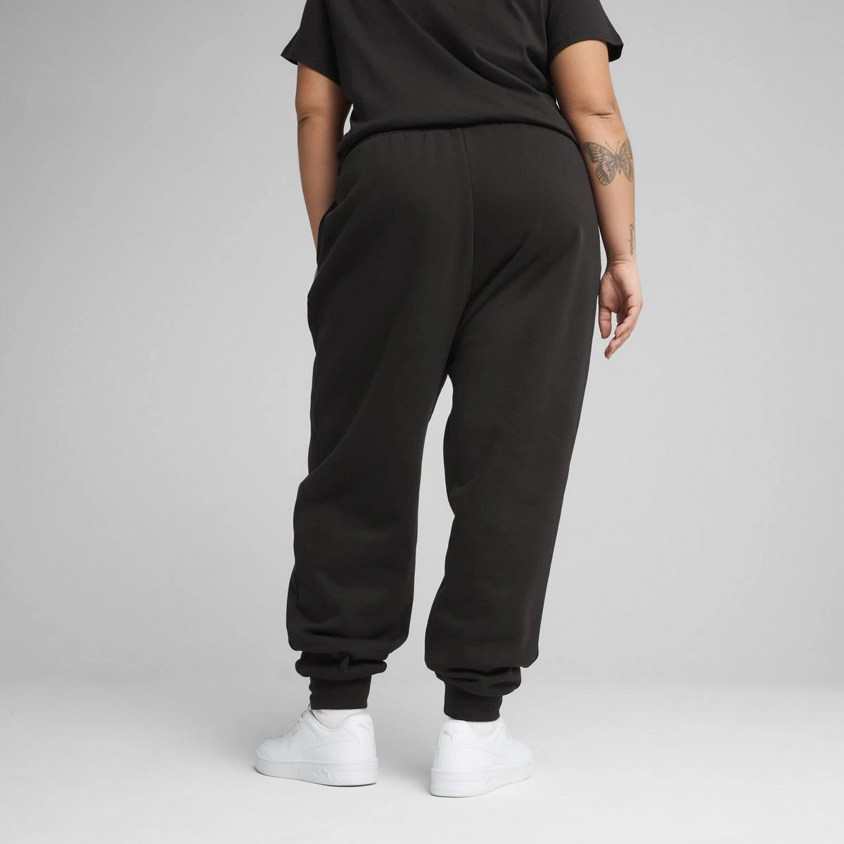 PANTALÓN BUZO MUJER PUMA LOGO COMFORT SWE NEGRO - 6