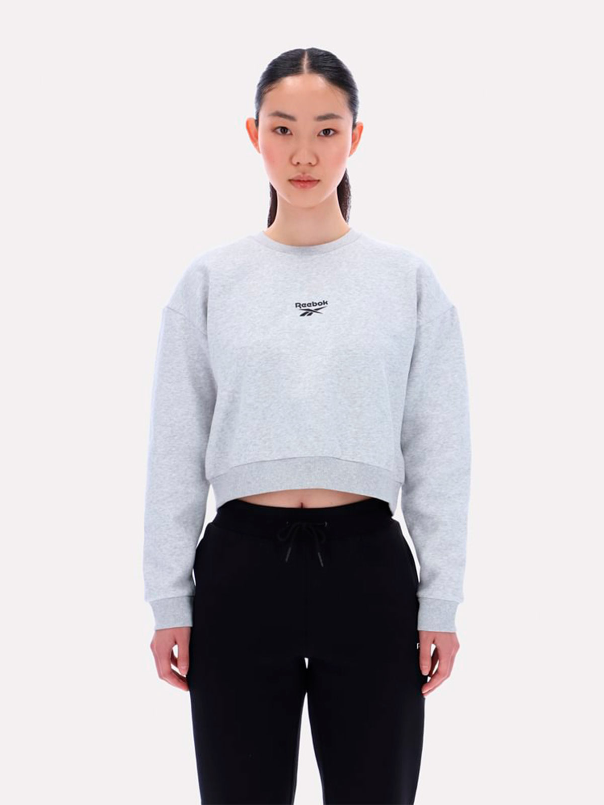 POLERA MUJER REEBOK HAZEL CROPPED SWEATSHIRT - 1