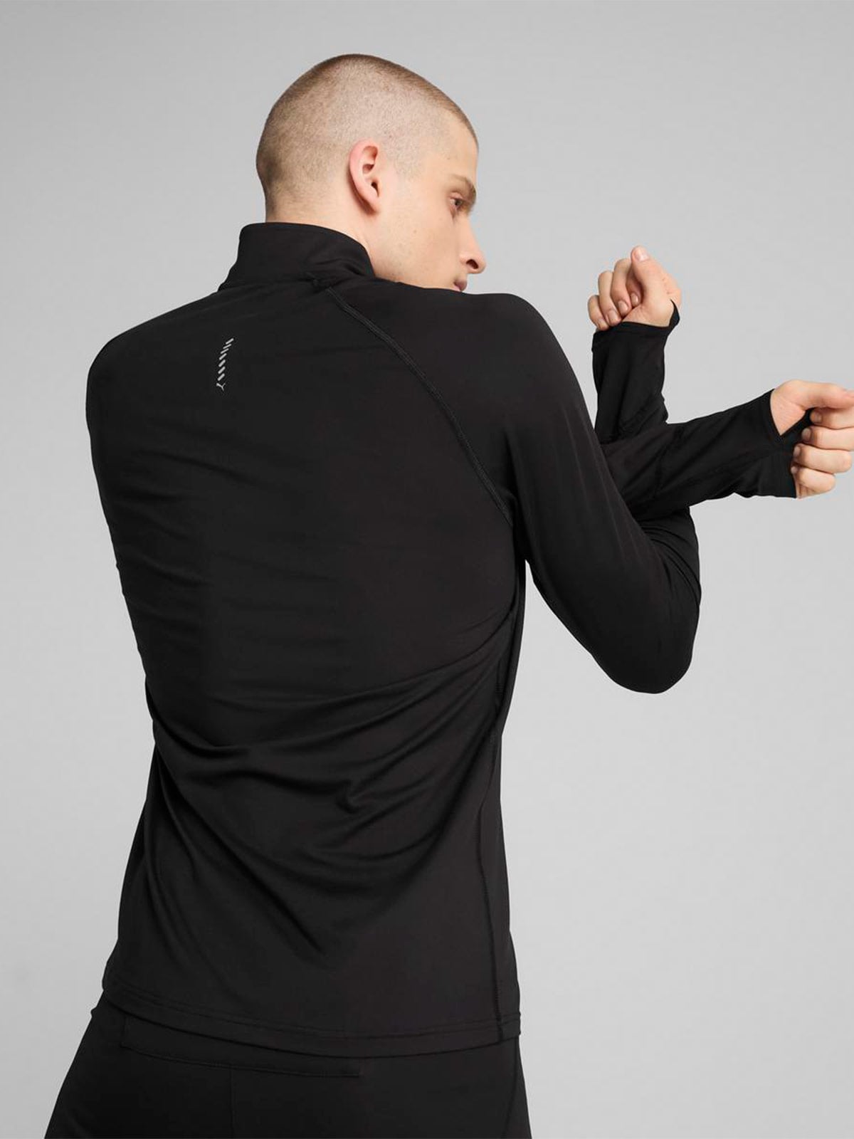 POLO HOMBRE PUMA NEGRO RUN VELOCITY CLOUDSPUN - 5
