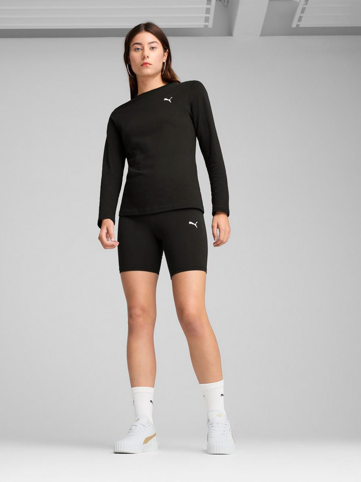 LEGGINGS CORTAS MUJER PUMA NEGRO ESS 7" - 4