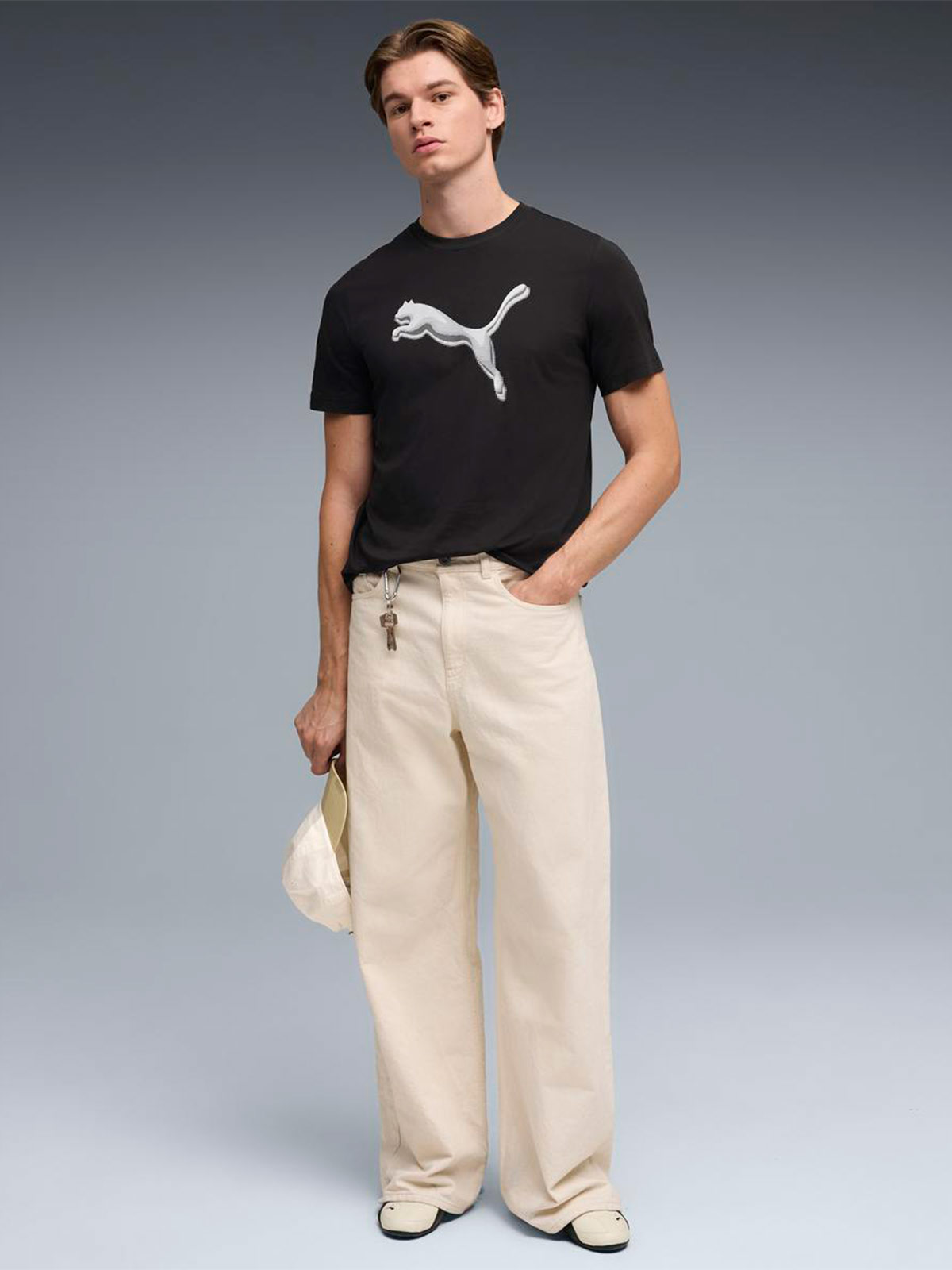 POLO HOMBRE PUMA NEGRO CAT LOGO - 5