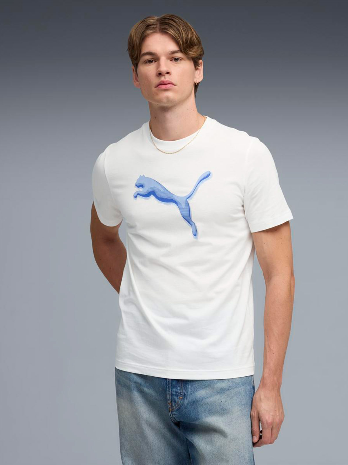 POLO HOMBRE PUMA BLANCO CAT LOGO - 3